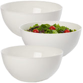 US Acrylic Vista Blanca: ensaladera de 10 pulgadas, ideal para servir ensaladas en la mesa.
