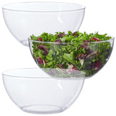 US Acrylic Vista Clear, tazones de ensalada de 10 pulgadas para servicio elegante.