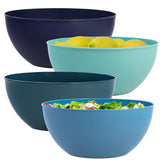 US Acrylic Vista tazón ensalada 10 pulgadas en índigo, ideal para servicio al aire libre
