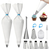 USHYIMJT bolsas de pastelería reutilizables de 16 pulgadas para decoración precisa.