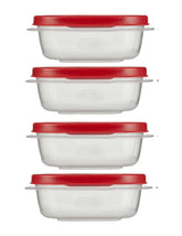 Utensilux contenedores 1.25 taza, vista clara para identificar porciones al instante.