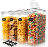Utopia Kitchen contenedores cereal 4L con tapa de aire para frescura