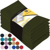 Servilletas Utopia Kitchen oliva 18x18, suaves y absorbentes para cualquier mesa.