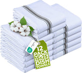 Utopia Towels pack 12 toallas de cocina negras, útiles para limpieza diaria