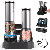 Molinillos Uvellgift con carga externa para una comodidad sin cables.
