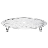 uxcell bandeja vapor acero inoxidable 30 cm para cocción al vapor con calentamiento uniforme