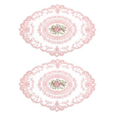uxcell mantel de encaje retro rosa, ideal para cenas formales.