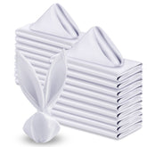 VACVELT servilletas satin blancas 17x17 para una mesa limpia y elegante.