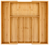Organizador de cajón de bambú premium VaeFae extendible para utensilios