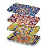 Vancasso bandejas rectangulares 12x7, ideales para servir aperitivos en reuniones.