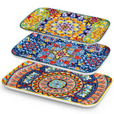 Bandeja rectangular grande de vancasso, ideal para asados y carnes