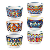 Ramequines Vancasso 4 oz con diseño bohemio para crème brûlée individual