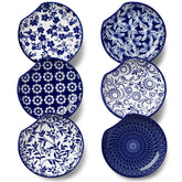 Vancasso reposacucharas ceramico azul blanco floral, mantiene la encimera ordenada.