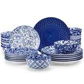 Conjunto vancasso Selene de platos y tazones para seis comensales.