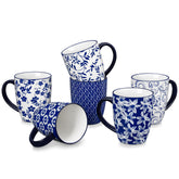 Vancasso SELENE, taza de cafe 16oz, vista frontal para servir café.