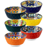 Vancasso Simi, cuenco cerámico con diseño bohemio, ideal para mesa colorida.