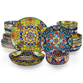 Conjunto SIMI de vancasso, plato principal de 10,5 pulgadas, diseño bohemio elegante para comidas.