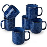 Taza vancasso STARRY 16oz interior azul, ideal para café caliente