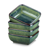 Vancasso Stern cuenco para salsas verde con superficie azul estrellada ideal para aperitivos