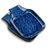 vancasso stern reposacucharas cerámico cuadrado azul, ideal para mantener la encimera ordenada