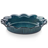 Vancasso Stern tarta cerámica 9 pulgadas con borde ondulado, perfecta para tartas caseras.