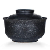 VanEnjoy tazón ramen con tapa negro, ideal para uso rápido en microondas