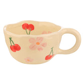 VanEnjoy: taza cerámica con flores para café matutino y bebida aromática.