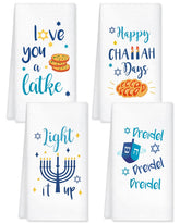 Toallas Vansolinne con diseño divertido para decorar la cocina en Hanukkah