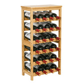 VASMIA estante de vino de 6 niveles, en el piso, estable para tus botellas.