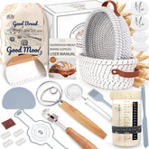 VEDALIO kit cestas fermentación redonda: aporta estructura y aireación para pan perfecto.