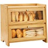 Vedalio Panera para mostrador de cocina en madera, añade calidez y organización.