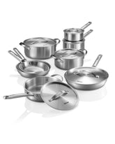 Vednhol set de ollas y sartenes en acero inoxidable para cocina diaria