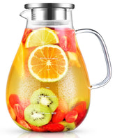 La jarra veecom 80oz frontal con tapa y vertido suave para bebidas.