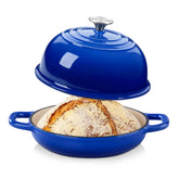 Velaze horno de hierro esmaltado 5 qt para pan de masa con coccion uniforme