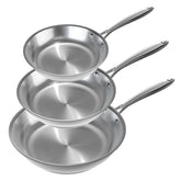 Sartén Verel de 8 pulgadas en acero inoxidable con distribución de calor uniforme.