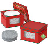 VERONLY cajas almacenamiento navidad vajilla para guardar platos sin riesgo de golpes.