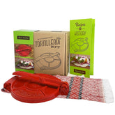 Prensa de tortilla de Verve CULTURE en hierro fundido para tortillas uniformes.