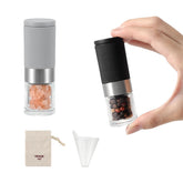 VEVOK CHEF mini molino sal pimienta con ajuste cerámico para sabor personalizado.