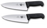 Victorinox Fibrox Pro cuchillo chef 8 pulgadas set de 2, corte preciso para la cocina