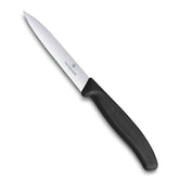 Victorinox VIC-6.7733 cuchillo pelar 4 pulgadas, hoja serrada, mango negro para precisión diaria.