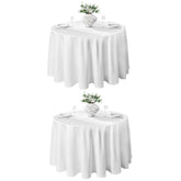 VidaFete mantel redondo 120 pulgadas blanco para mesas grandes