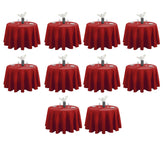 VidaFete mantel redondo 120 pulgadas, tejido poliéster suave para cenas cómodas.