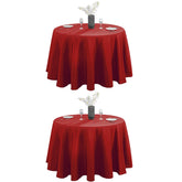 Mantel VidaFete redondo de 120 pulgadas protege la mesa y aporta color.