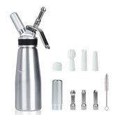 VIGIND dispensador nata 500ml con cuerpo de aluminio resistente para batir crema en casa