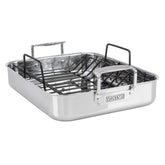 Viking pan para asar 3-ply, 16x13, calor uniforme para asados jugosos.