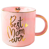 Taza Vilight marmol rosa 11oz, ideal para café diario y decoración.