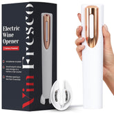VIN FRESCO abrebotellas eléctrico con base, cómodo para fiestas y uso diario.