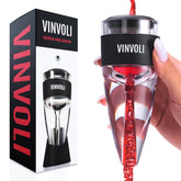 El Vinvoli aerador de vino deluxe 3 etapas mejora el aroma al verter.