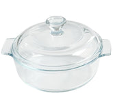 VIPHIEC cazuela de vidrio templado con tapa de cristal para hornear y conservar sabores.