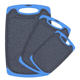 Conjunto de tablas Viretang en azul para carnes, verduras y frutas.